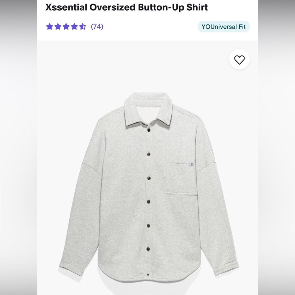 Xssential Oversized Button-Up Shirt